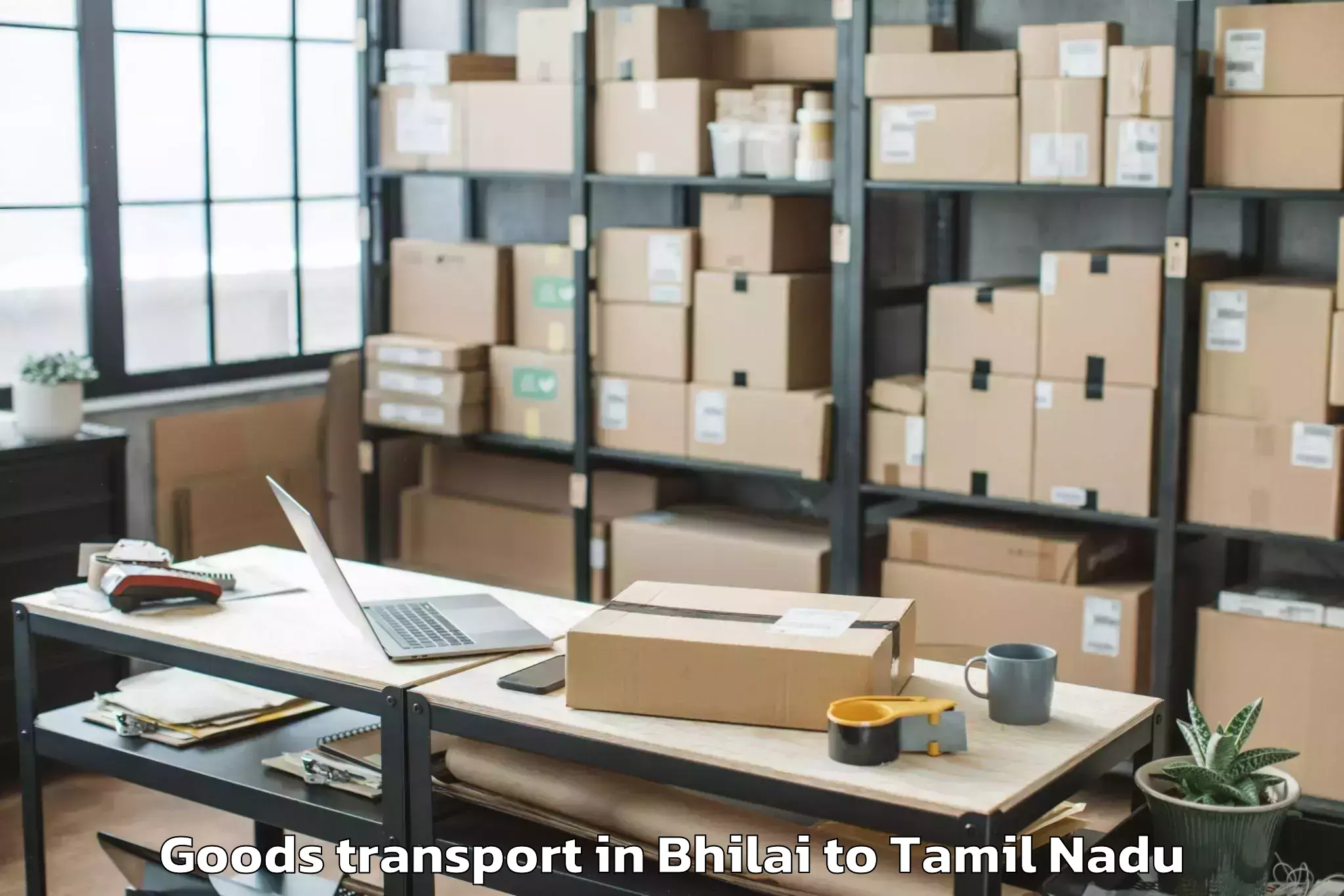 Efficient Bhilai to Alappakkam Goods Transport